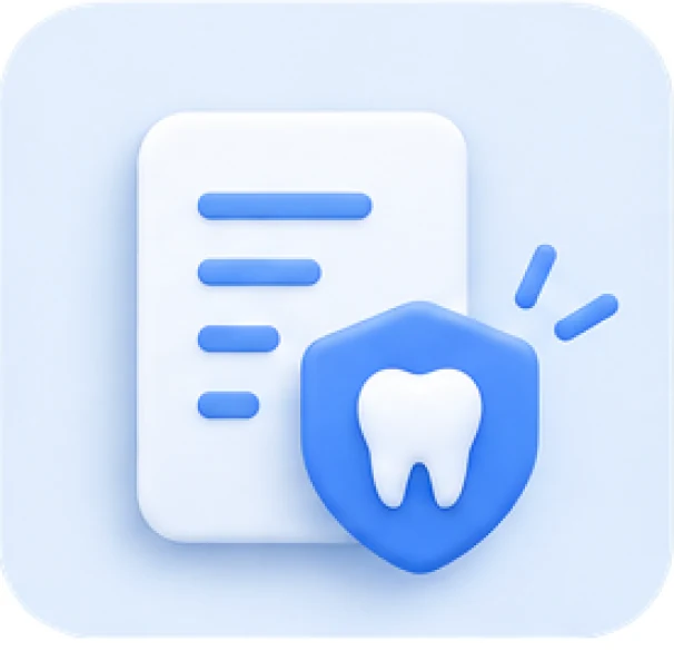 Underwriting document with a tooth shield